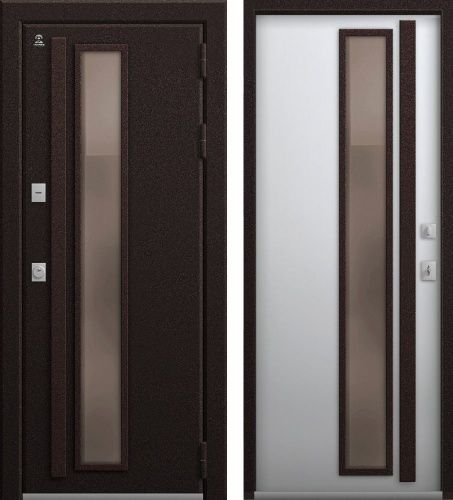 Центурион Т-14-2026 Шоколад муар-Кашемир белый (терморазрыв со стеклом)