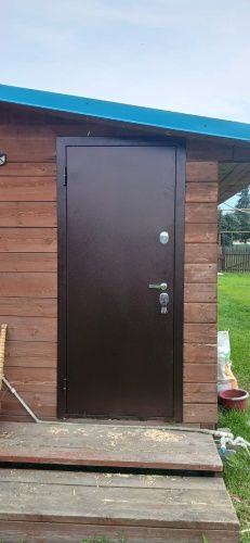 Металлическая дверь Гарда медный антик металл/металл фото 3