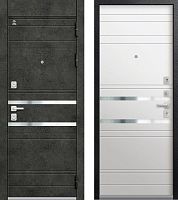 Центурион С-115-2025 Чёрный муар+Бетон тёмный - Кашемир белый