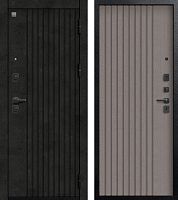 Центурион В-15 Чёрный муар+МДФ Бетон тёмный - Софт ясень грей