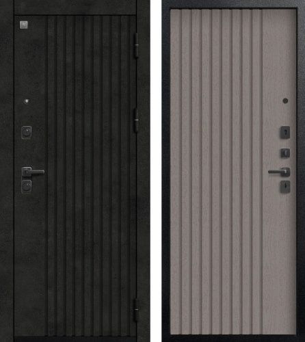 Центурион В-15 Чёрный муар+МДФ Бетон тёмный - Софт ясень грей