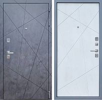 Дверь стальная Бронекс YoDoors-7 Бетон графит/Серый муар-Бетон снежный