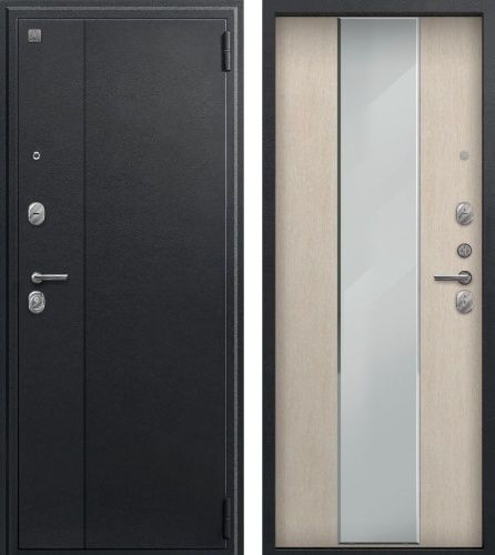 Центурион SEZAM А-04 Черный сатин-Седой дуб (зеркало)