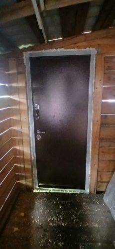 Металлическая дверь Гарда медный антик металл/металл фото 2