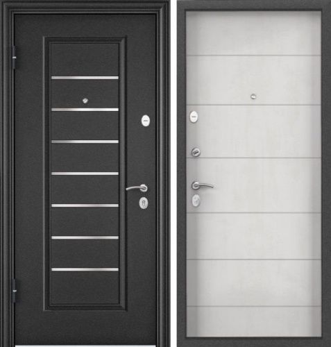 Delta-100 Темно-серый букле графит VDM-2N Бетон известковый D22