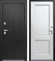 Центурион Т-3-2025 PREMIUM Чёрный муар+МДФ Распил графит-Кашемир белый