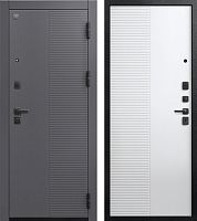 Центурион В-18 Чёрный муар+МДФ Кашемир графит - Кашемир белый