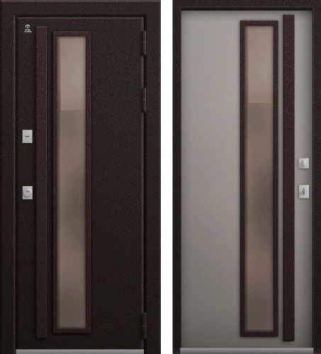 Центурион Т-14-2026 Шоколад муар-Кашемир грей (терморазрыв со стеклом)