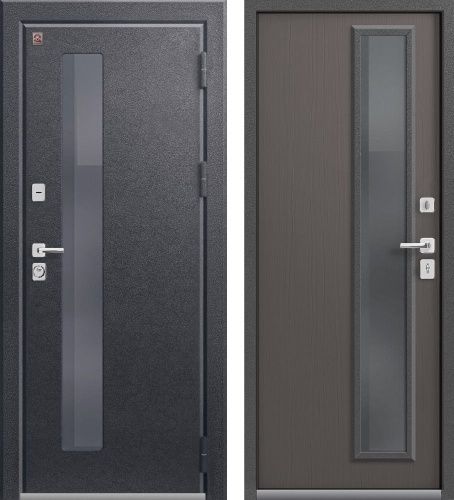 Центурион Т-10-2025 Антрацит муар-Ясень пепельный (терморазрыв со стеклом)