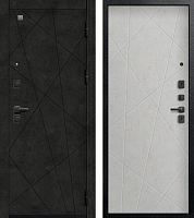 Центурион В-16 Чёрный муар+МДФ Бетон тёмный - Бетон светлый