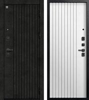 Центурион В-15 Чёрный муар+МДФ Бетон тёмный - Софт ясень белый