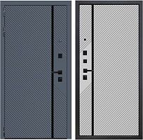 Дверь стальная Бронекс YoDoors-16 Velluto Oscure/Серый муар-Velluto Gelato