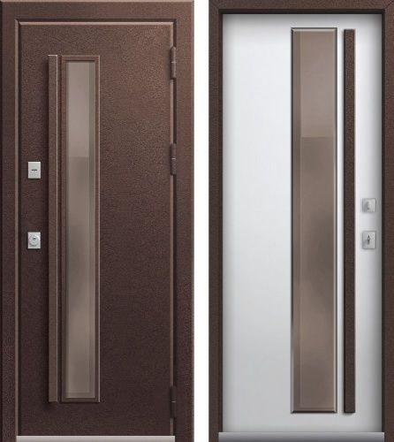 Центурион Т-4-2025 PREMIUM Шоколад муар-Кашемир белый (цвет стекла Bronze)