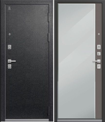 Центурион С-104-2025 Чёрный муар - Кашемир грей (зеркало)