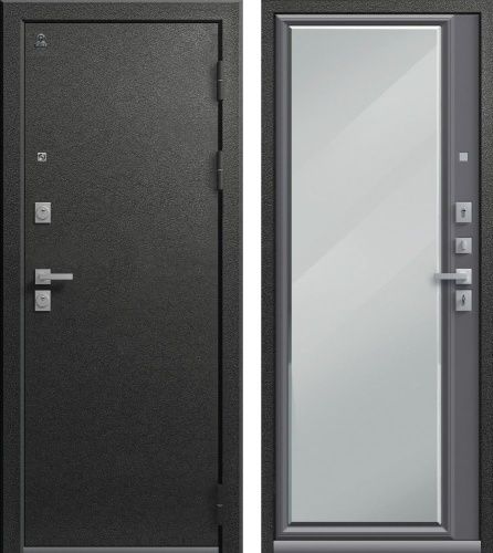 Центурион ЛЮКС-1-2025 Графит муар - Кашемир графит (зеркало)