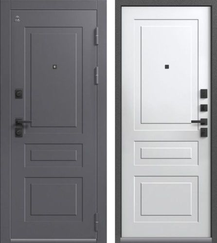 Центурион ЛЮКС-4 Антрацит муар+МДФ Кашемир графит-Кашемир белый